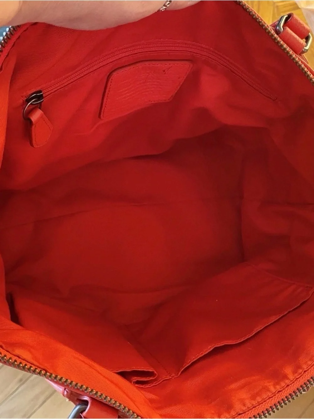 Coach mickie red pebbled Leather Satchel Shoulder crossbody purse w/dust bag